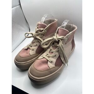 Rocket Dog High Top Sneakers Casual Pink Tan Shoes Size 7.5‎